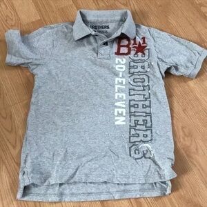 Brothers boys polo short sleeve size medium